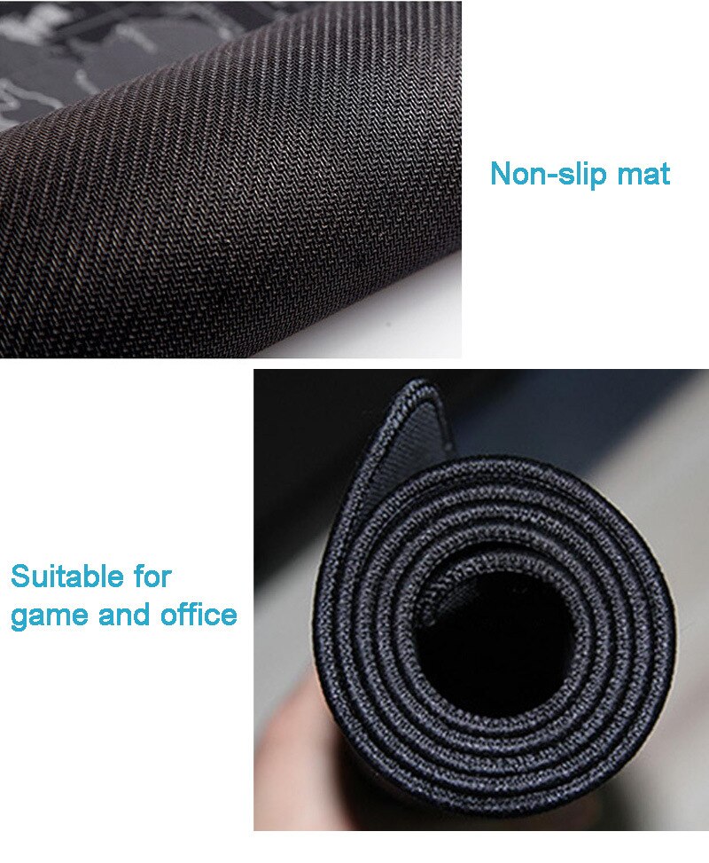 Gaming Mousepad Mit Weltkarten-Motiv – Rutschfeste Unterseite, Waschbar, Verschiedene Größen (18,3–30 Cm)