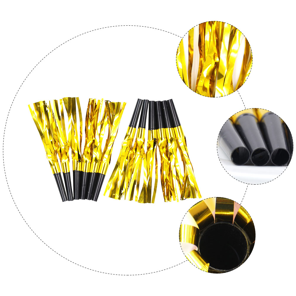 24Pcs Party Fluitjes Kwastje Juichen Blowout Fluitjes Cheerleader Props