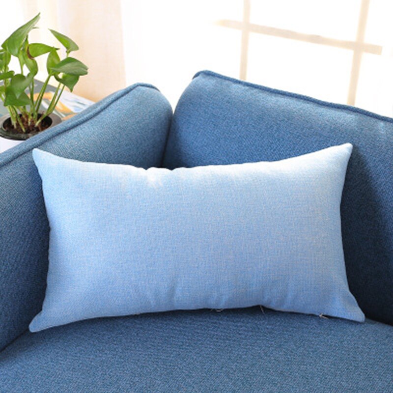 JOTOM Housses de Coussins en Lin Décoratif Canapé Taie d'oreiller de Couleur Unie Doux
