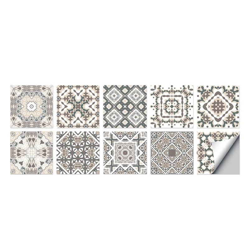 15*15cm keuken olie- en waterdicht badkamer sticker trap stereo meubel sticker keramische tegel sticker decoratie wa  h6 m 1: D