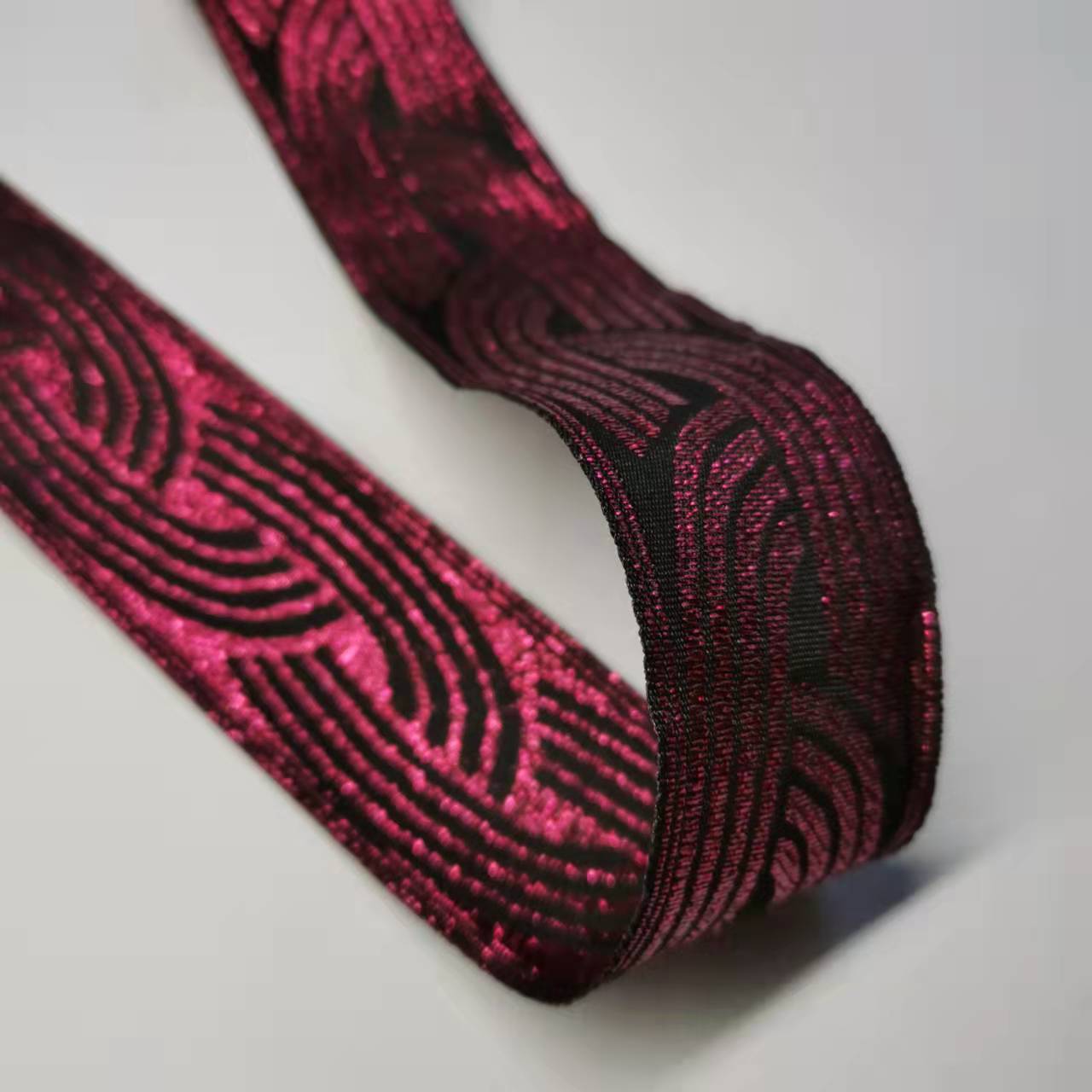 Big Jacquard Shimmer Woven Ribbon Stripe Ethnic Belt 9 Yards Dog Webbing DIY Trim: 5