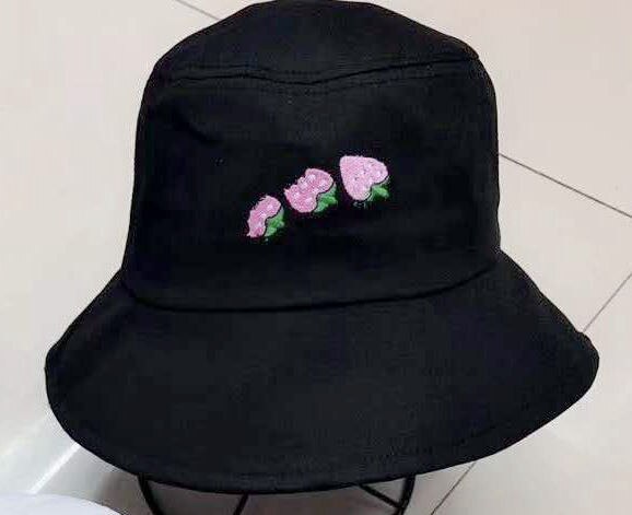 Bnaturalwell enfants seau chapeau Sunbonnet enfants plage chapeau garçons filles été chapeau couture modèle tutoriel coton panama H026D: H020D  Black