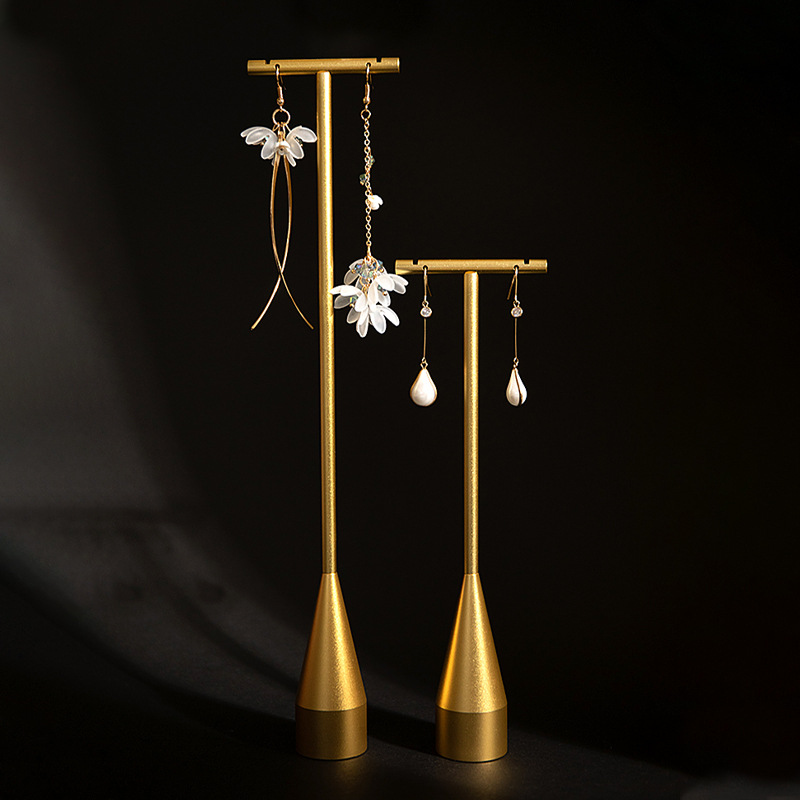 Stojak Ekspozycyjny na Kolczyki Biżuterię Wieszak Metalowy Wieża Organizer na Kolczyki Sztyfty Półka robić Przechowywania