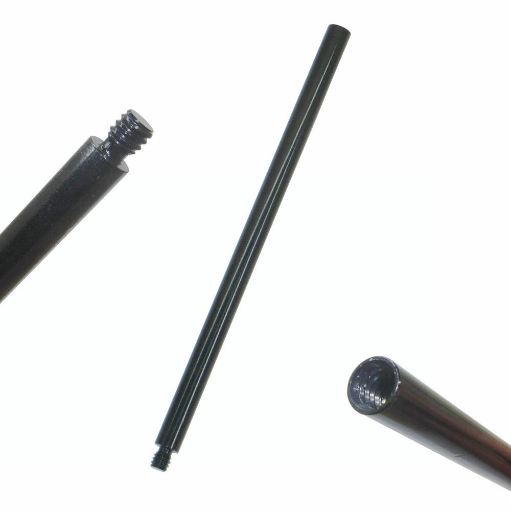 Stativförlängningsförlängningsrör ext 1/4 " -20- trådig metall hd-kameraadapter