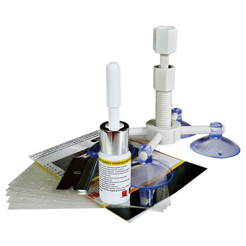 Car Window Glass Repair Resin Curing Glue Windshield Repair Kit DIY Window Repair Tools Glass Scratch Crack Restore Car Styling: white set