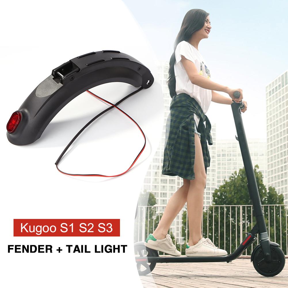 Für Kugoo S1 S2 S3 Elektrische Rolle Hinteren KotflüGel Halterung Fender Wache Skateboard KotflüGel + Schwanz Lampe für Kugoo Zubehör