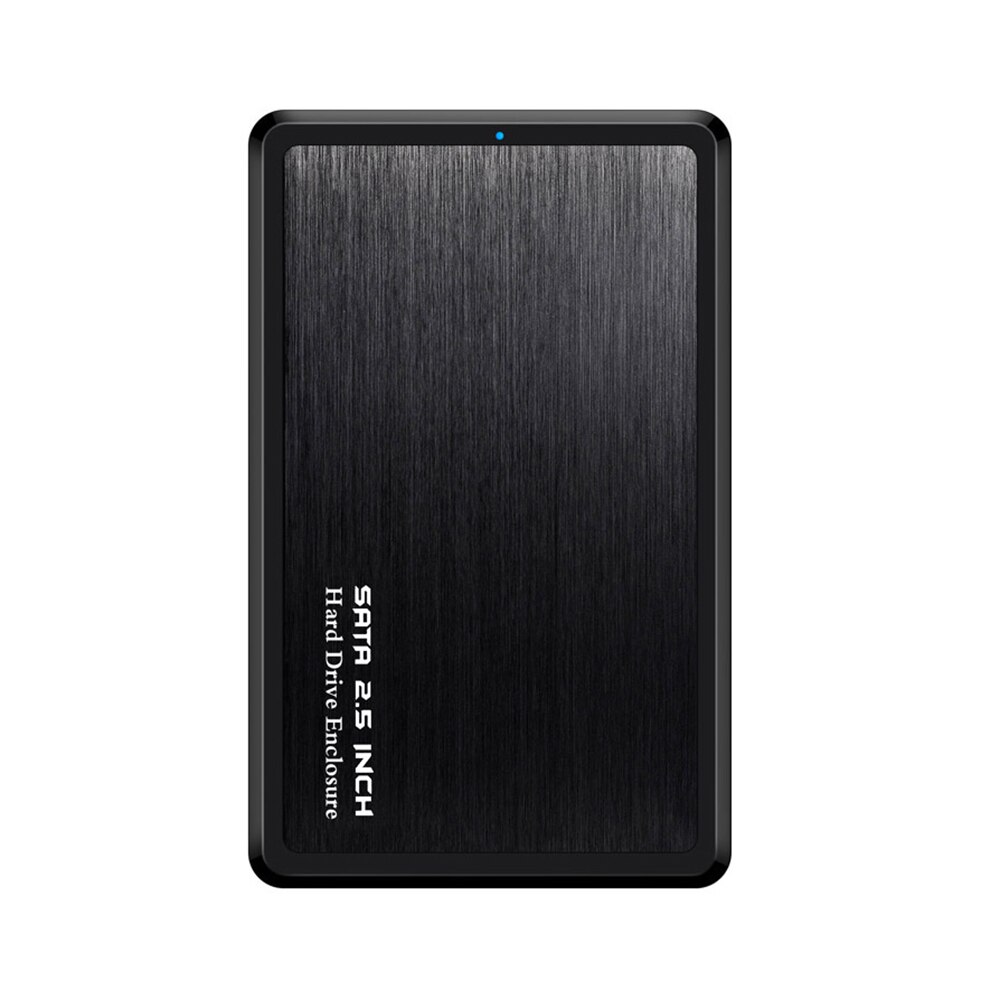 Usb gadgets usb 3.0 harddisk boks til 2.5 tommer hdd kabinet kabinet metal ekstern opbevaring boks harddisk disk bokse: Sort