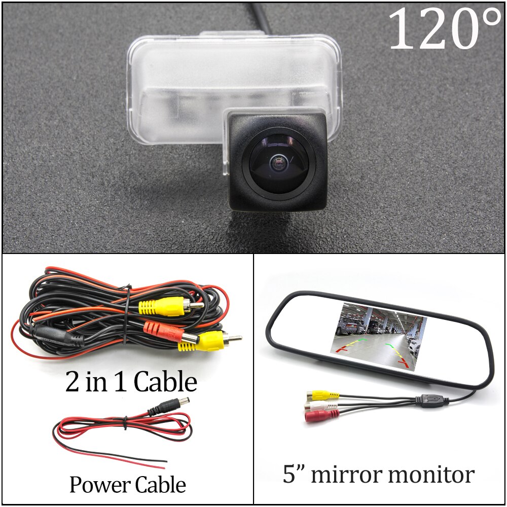 HD Fisheye Starlight Car Rear View Camera For Citroen C4 Picasso/Grand C4 Picasso 2006/C4 L /DS4 DS 4: 120 N 5 inch Mirror