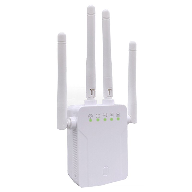 1200M Dual Band 2.4Ghz/5Ghz Wifi Repeater Signaal Versterker Router Wifi Met 4 Externe Antennes Ap booster 11Ac Engels Firmware