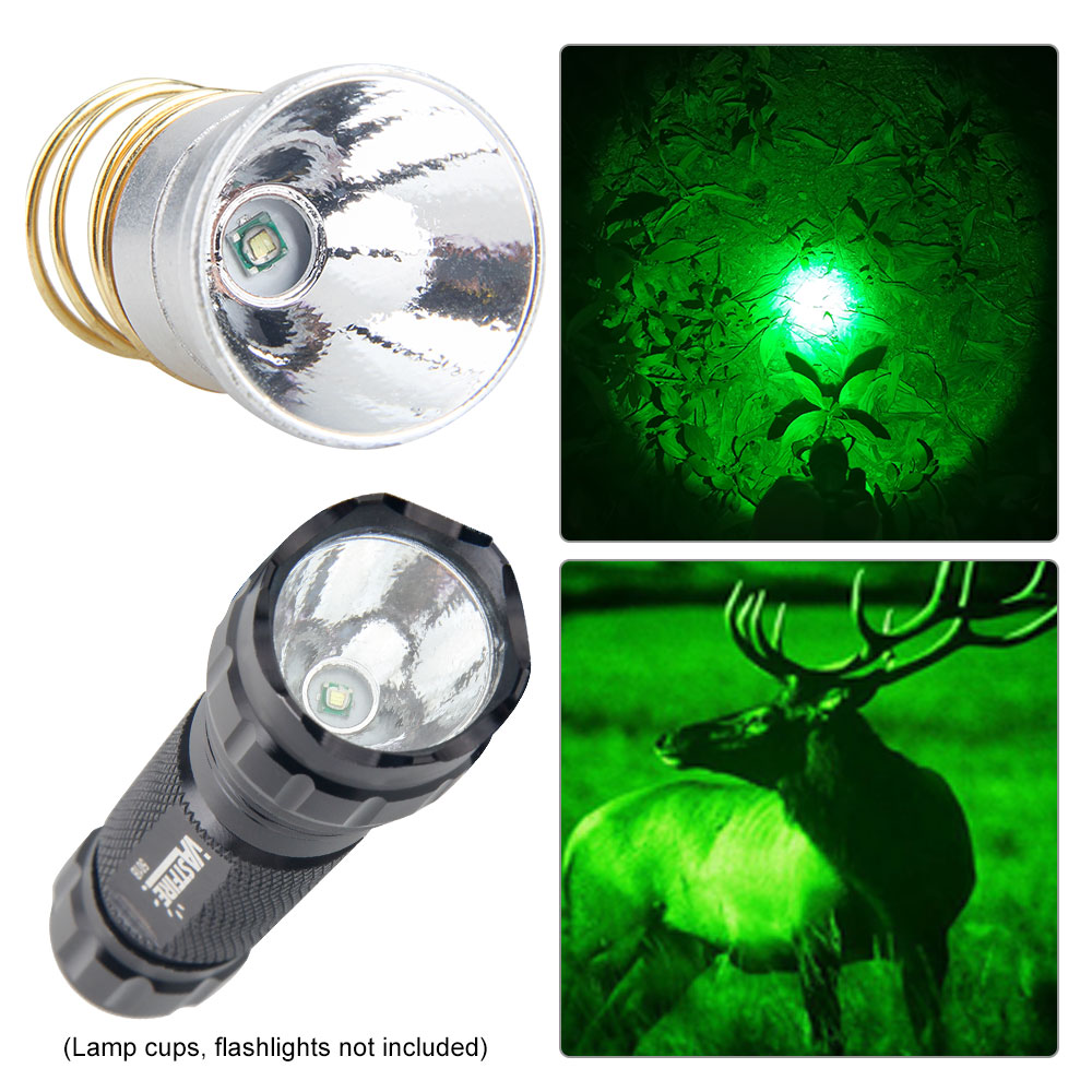 LED Taschenlampe Perle GRÜN verrotten UV 395NM BLAU 26,5mm Einzigen Modus 1200LM Austauschbare LED-lampe Für WF-501B/502B taschenlampe Kopf Lampe