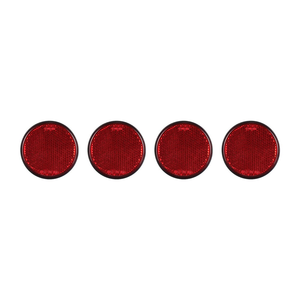 10Pcs Ronde Reflectoren Rood Camper Trailer Universele Motorfiets Rv Caravan Auto Vrachtwagens Side Mark Achter/Tail/Signaal accessoires