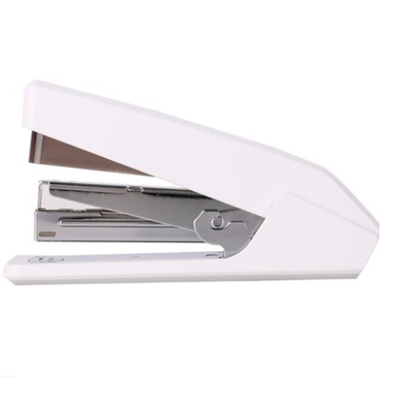 1 pcs MIRUI effort stapler one finger press easy office 20pages large thick standard stapler school office supplies: White