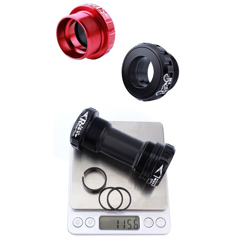 Keramische peilin-as trapas mtb racefiets mountainbike fiets trapassen 68/73 bb schroef/draad type trapas