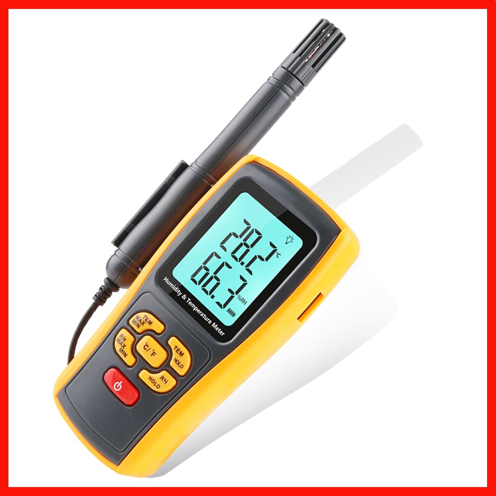 RZ Humidity Meter Temperture Meter LCD Display Thermo-Hygrometer 2.5 Inch Separate Temperature And Humidity Meter GM1361