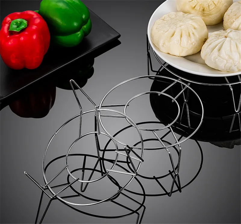 Dikke Rvs Steamer Voedsel Keuken Kookgerei Stoomboot Rack Insert Voorraad Koken Stomen Stand Keuken Verwarming Leveringen