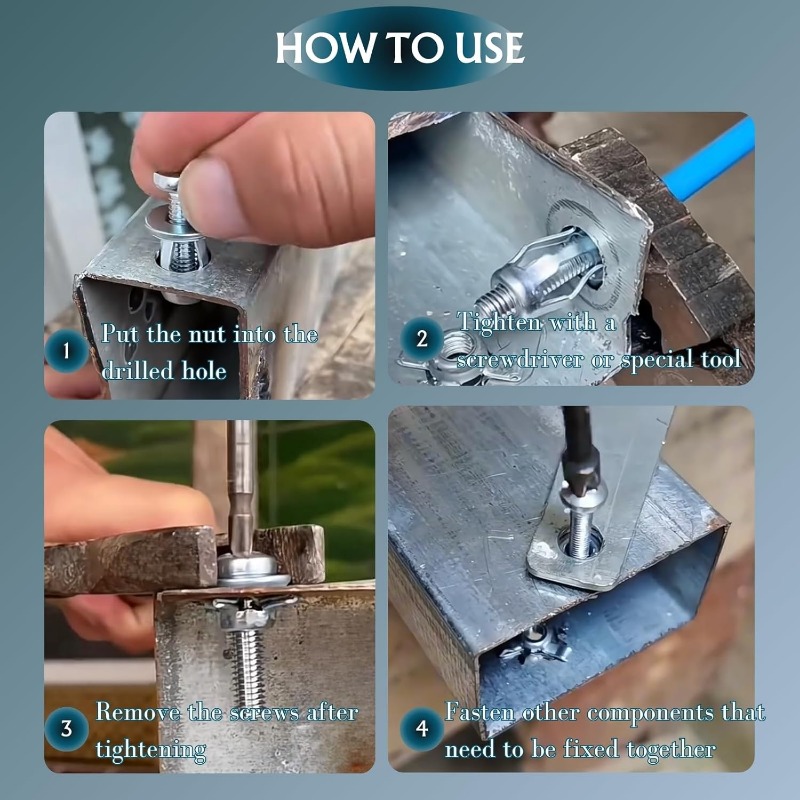 Tuercas Jack M4 M5 M6, tornillos de pétalos, tuerca de remache de Metal, tapones de expansión, anclajes, perno de bloqueo, tuerca, tornillo de fijación, abrazadera Rivetnut, sujetadores de pared