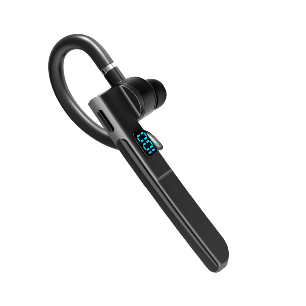 Trådlösa bluetooth-hörlurar med 5.3 enkla hörlurar och hd-mikrofon, stereoheadset, handsfree-samtal, affärshörlurar för sport, bilkörning och resor: Default Title