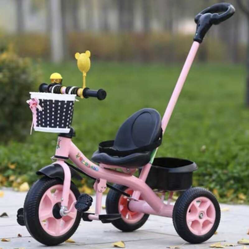 Cochecitos de tres ruedas para bebés y niños, caminantes de equilibrio de 1 a 5 años, 3C: Pink