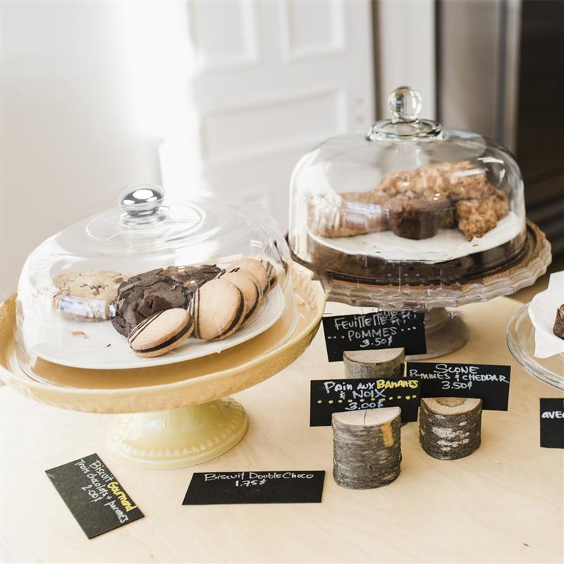 Transparent Food Cover Dust-Proof Plastic Round Dome Cake Fresh-Keeping Lids Snack Tray Display Cover Kitchen Tools