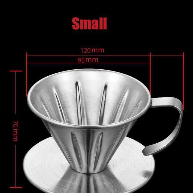 Koffie Pot Trechter Giet Over Koffie Druppelaar Herbruikbare