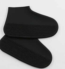 2 x Step In Sock Cover Waterproof Reusable Fast Hand-Free Boot Shoe Sock Covers: Black / M