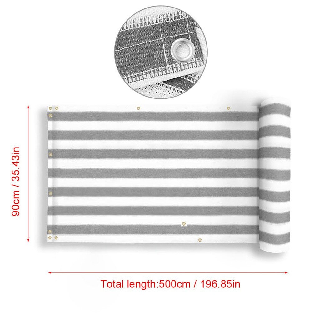 Balcony Privacy Screen Fence Mesh For Balcony Windscreen Sun Shade UV-Proof Wind Child Safe Protection Yard Cover