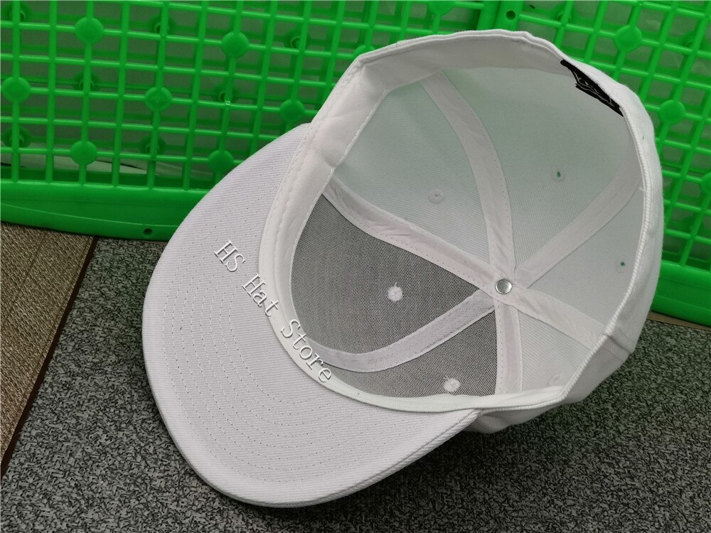 Solida vita mössor stora ben man coola baseball mössor vuxen platt topp topp hip hop tomt mössa män kvinnor helt stängd gorra