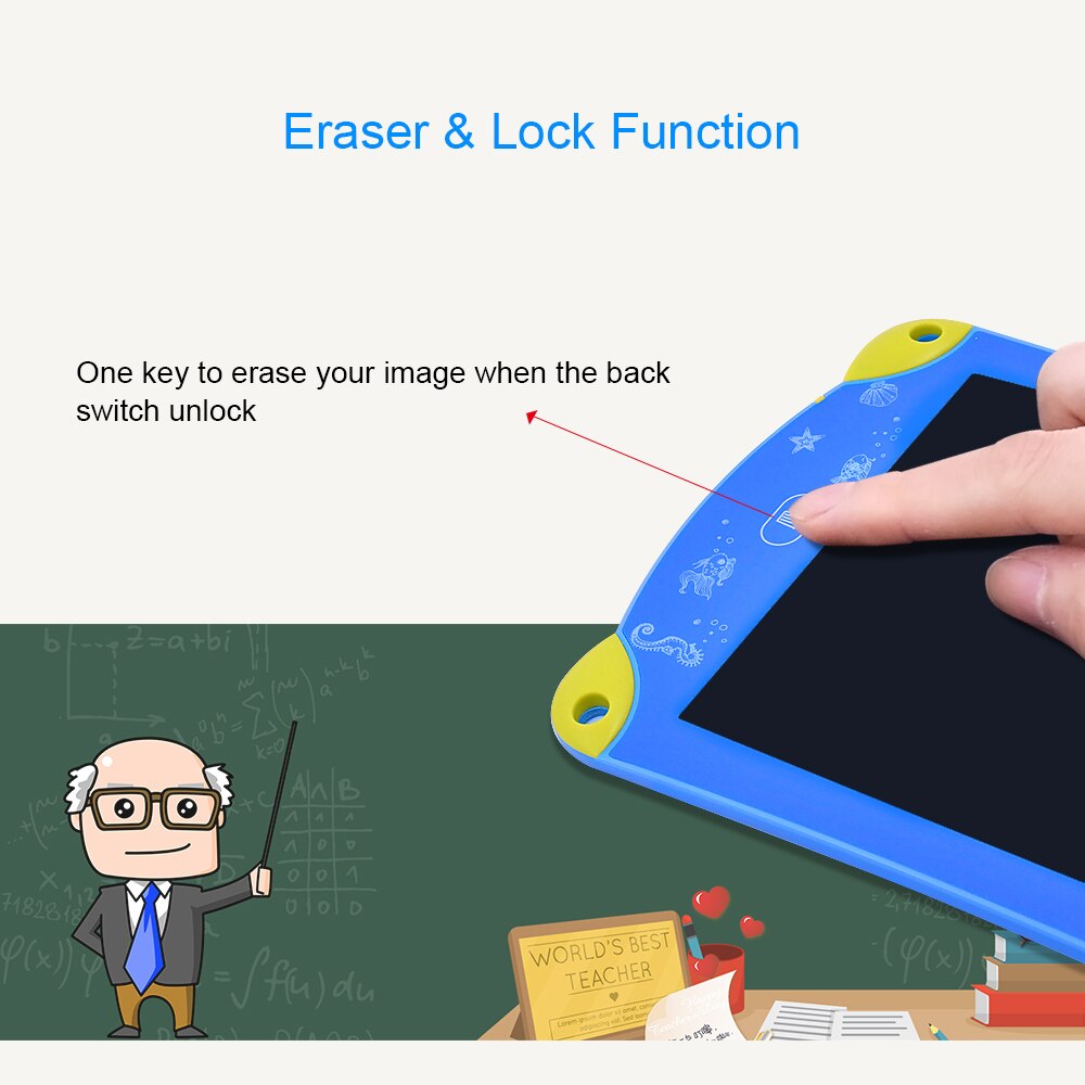 CHIPAL 8.5 Inch Colorful LCD Drawing Tablet Electronic Writing Pad Digital Graphic Tablets Electronic Writing Pad Paint Notepad