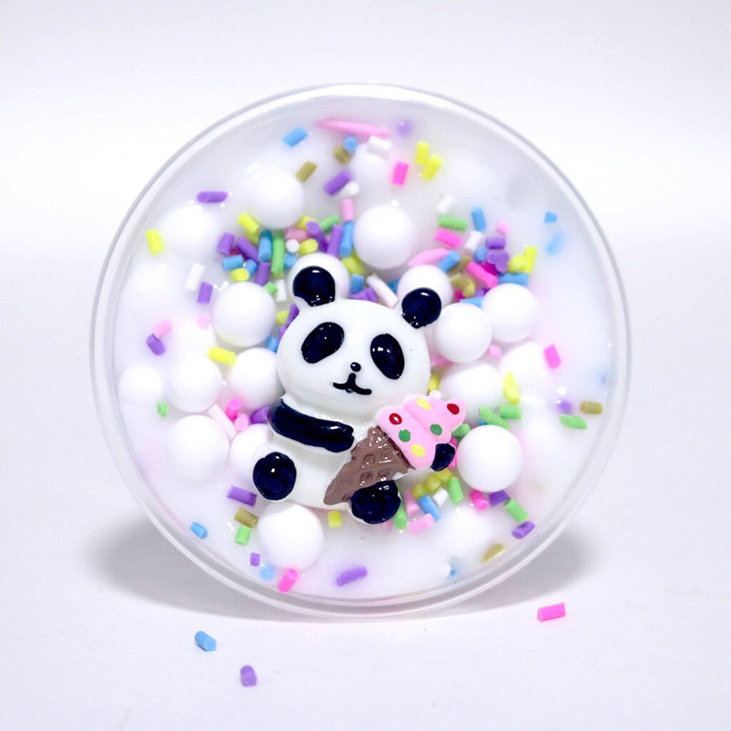 Panda Perlen Schleim Tonne Schlamm Spielzeug freundlicher Erwachsene betonen Linderung Plasticin Spielzeug Stimulieren Neugier der freundlicher детские игрушки