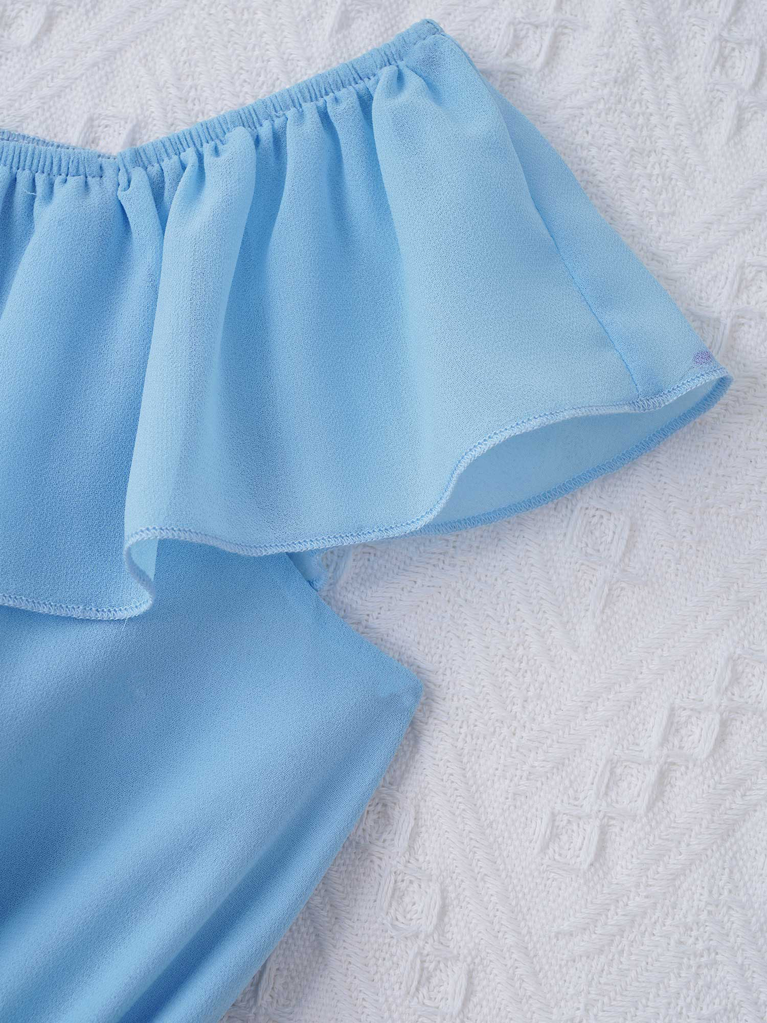 Big Girl Overalls Off-shoulder Girls Romper Patchwork Bohemia Girls Jumpsuit Dress Summer Girls Clothes Outfits 6 8 10 12 14 Yrs