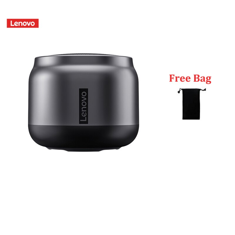 Lenovo-altavoz inalámbrico K3 BT5.0, reproductor de Audio estéreo inalámbrico portátil, Sonido Envolvente 3D, micrófono: add the bag