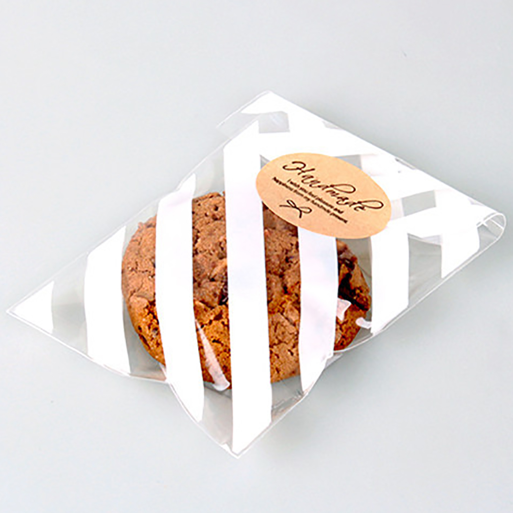 100PCS Cute Treat Bag Cookie Candy Bags for Candy Biscuits Snack Baking Package Event Party Supplies