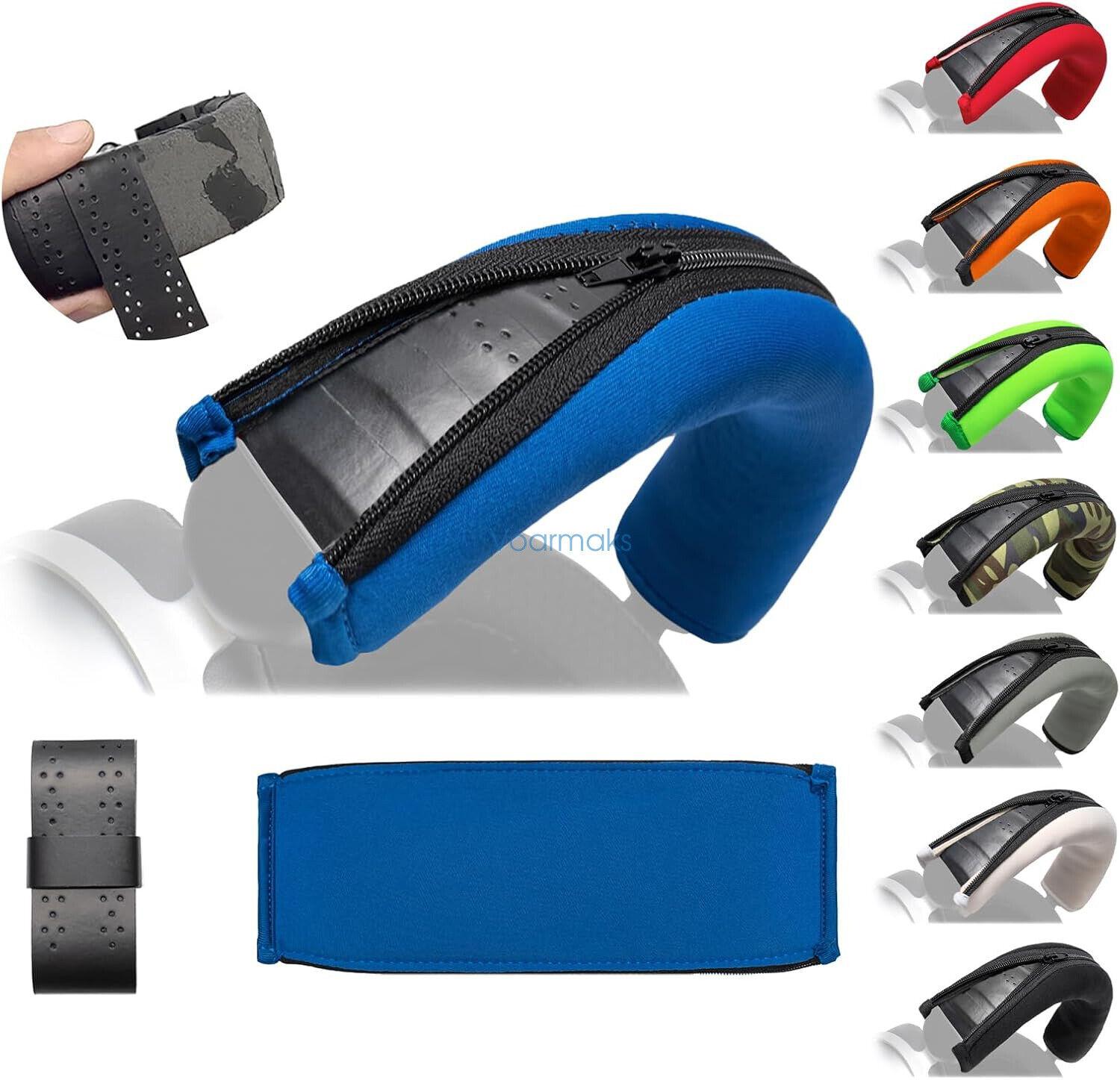 Headphone Headband Cover Cushion For HIFIMAN HE400se,HE560 V4,HE-R9,HE-R10,HIFIMAN Edition XS,DEVA Pro,Headband Tape Protection: Blue