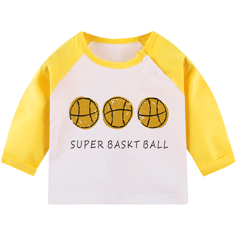 Baby lange mouwen t-shirt jongens en meisjes ondershirt herfst en winter baby kindertrui warme kindertop