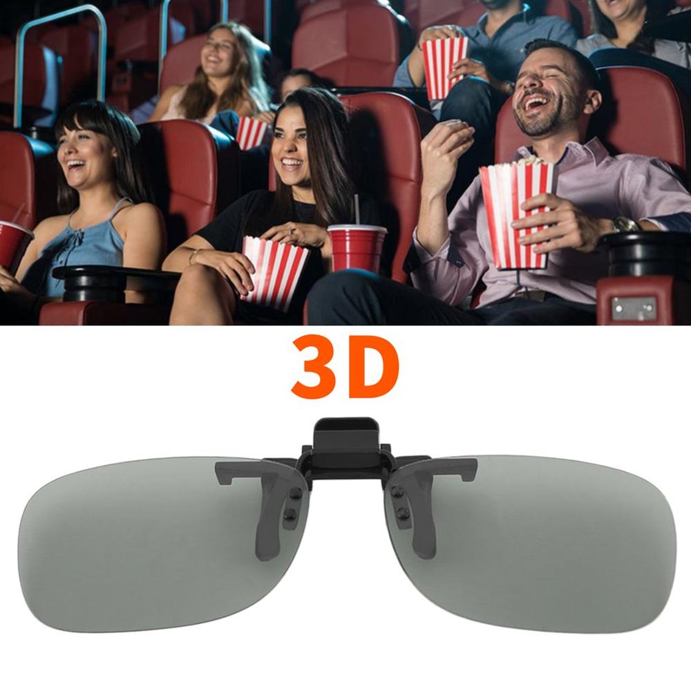 Professionele 3D Licht Gewicht Man Vrouw Clip On Type Passief Circulair 3D Bril Clip Voor 3D Tv Movie Cinema