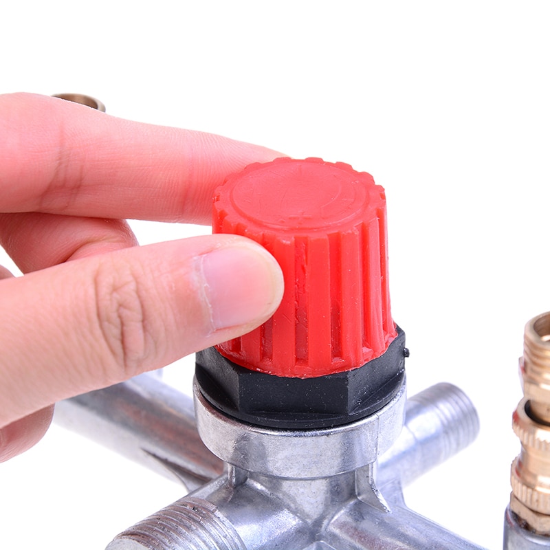 1 pc PSI Small Air Compressor Pressure Switch Control Adjustable Air Regulator Valve Compressor Four Holes