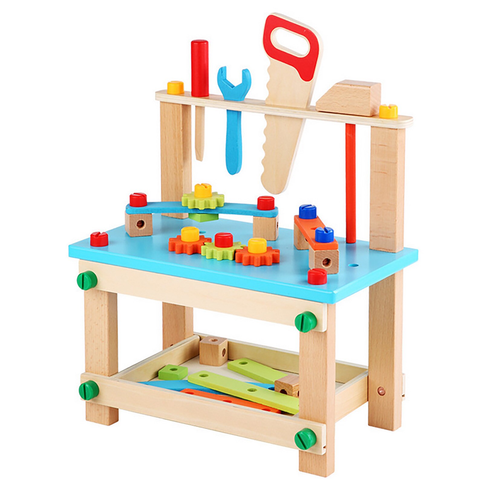 Houten Simulatie Tool Tafel Schroef Moer Combinatie Demontage En Reparatie Kinderen Educatief Speelhuis Speelgoed Jongen Meisje