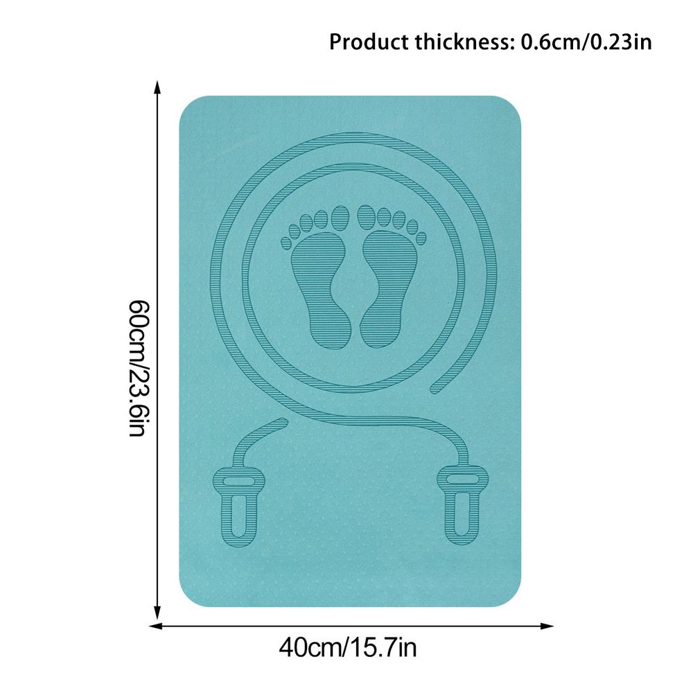 Anti-Lawaai Springtouw Mat Vloermatten Oefenen Schokabsorptie Yoga Mat Tpe Springmat Antislip Verdikking Yoga Fitness Matten: Blauw