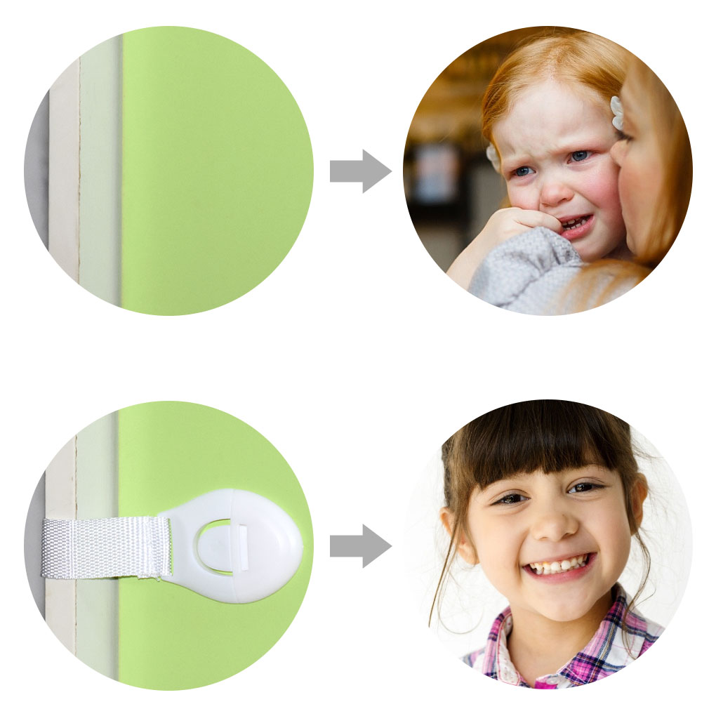 5pcs Baby Safety Locks Plastic Drawer Door Cabinet Cupboard Protection from Children Baby Care