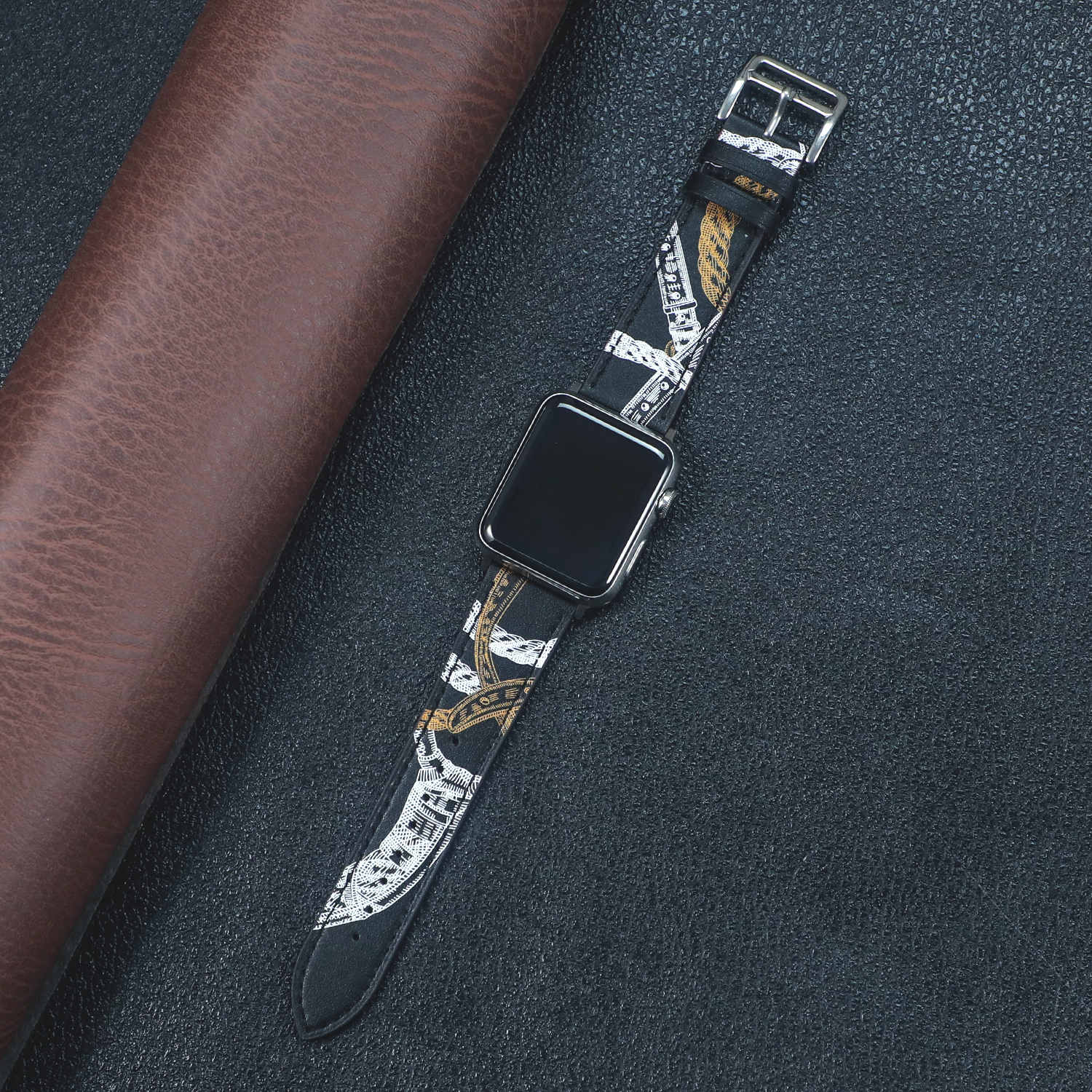 Leather band for Apple watch strap