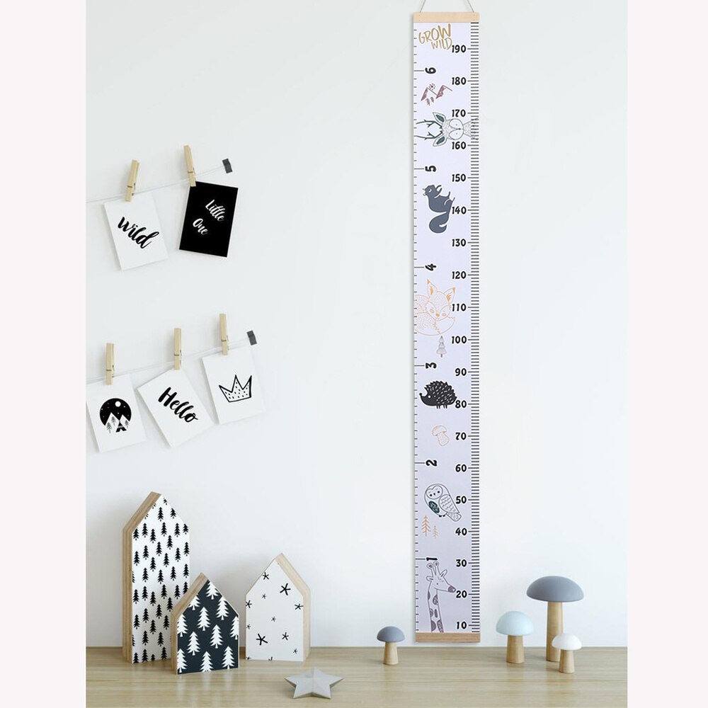 1pc Kids Growth Chart Lovely Wall Decal Wall Hanging Pendant for Children Kids Teens: Default Title