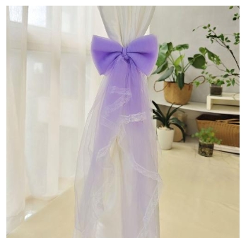Alla Österreich 커튼옷 Festa Kant Strik Bloem Gordijn Stropdas Touw Rug, Terugloopsper Gesp Clips Gordijn Accessoires Houder Thuis Bruiloft Decor Nieuw: Bruin