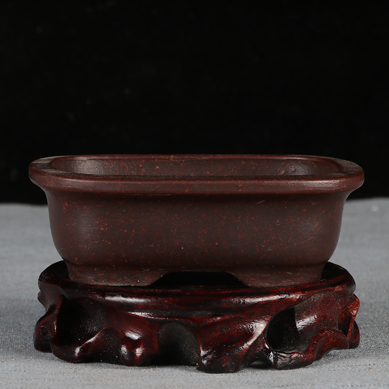 Mini pot à fleurs à sable violet | Petit pot à bonsaï, bassin non glaçure, pot de fleurs de jardin, YiXing