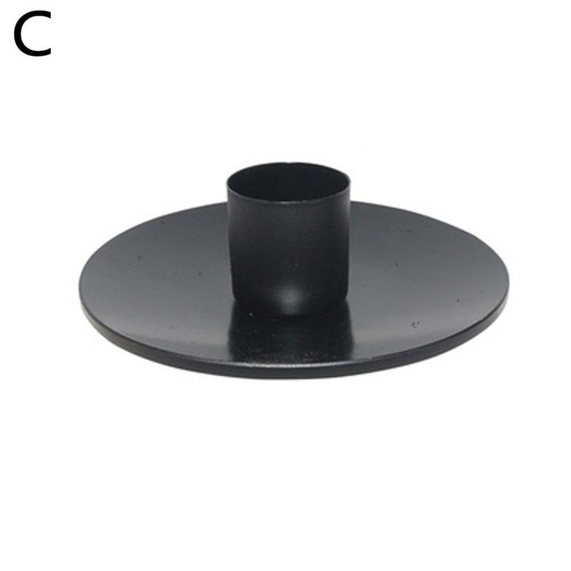 Wrought Iron Retro Taper Candle Holders Candlestick Stand Home Decor Candlelight Dinner Kitchen Candelabrum Decoration Holder