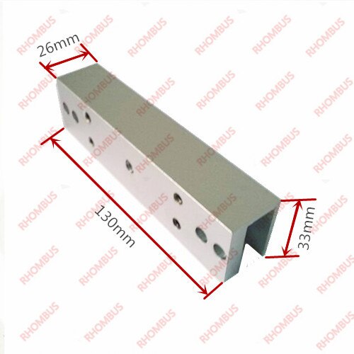 Aluminium U-bracket for 180kg E-magnetic Lock Used F/ Frameless Glass Door
