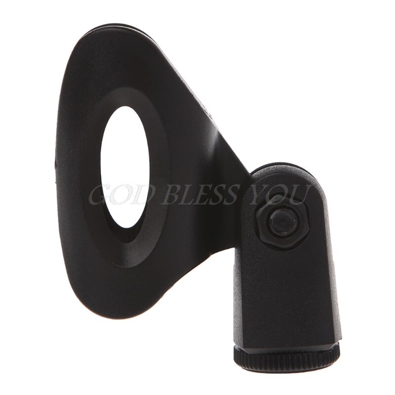 Holder Mount Flexible Microphone Mic Stand Accessory Plastic Clamp Clip Holder Mount Black