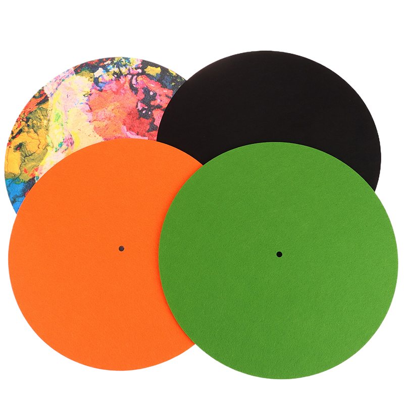 Alfombrilla antideslizante de fieltro para tocadiscos, alfombrilla para placa giratoria de vinilo LP, reemplazo de Audio, accesorios DIY, alfombrilla gruesa para tocadiscos audiófilos, 1 ud.