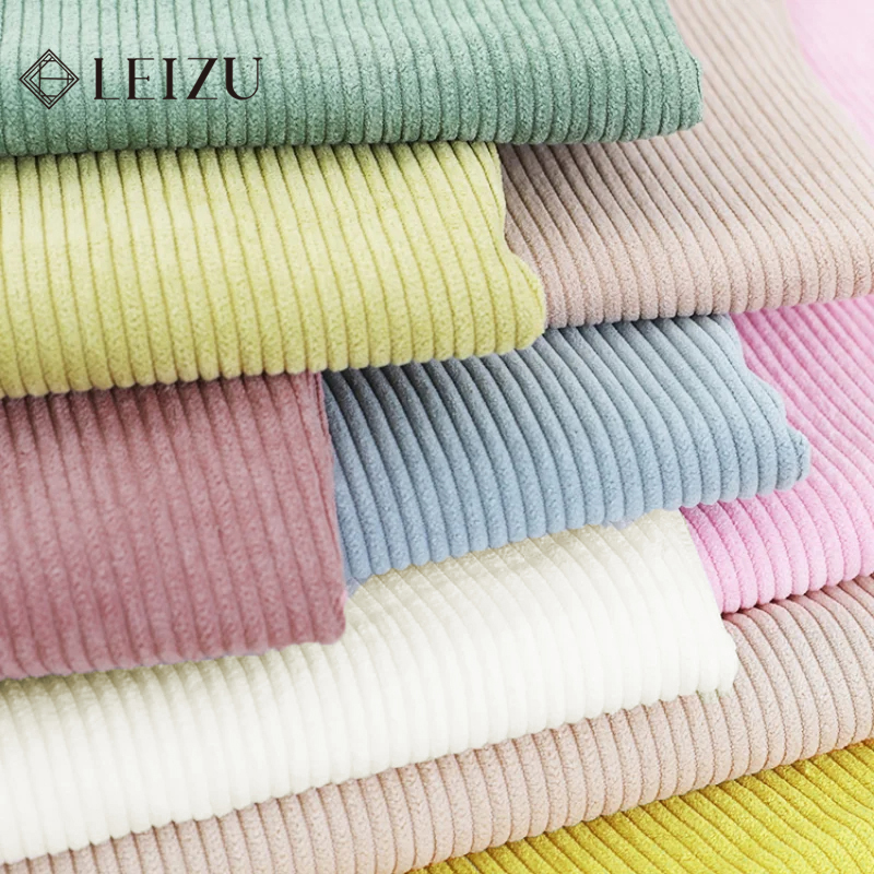 Tela de pana de costilla rosa, Color sólido para coser camisas, Sudadera con capucha, ropa, chaquetas de pana acolchadas, pantalones, sofás, telas de terciopelo