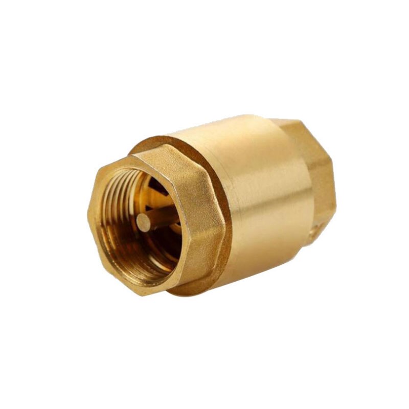 1pc DN15/DN20/DN25 Brass Female Thread In-Line Spring Check Valve One Way Non-Return For Water Control