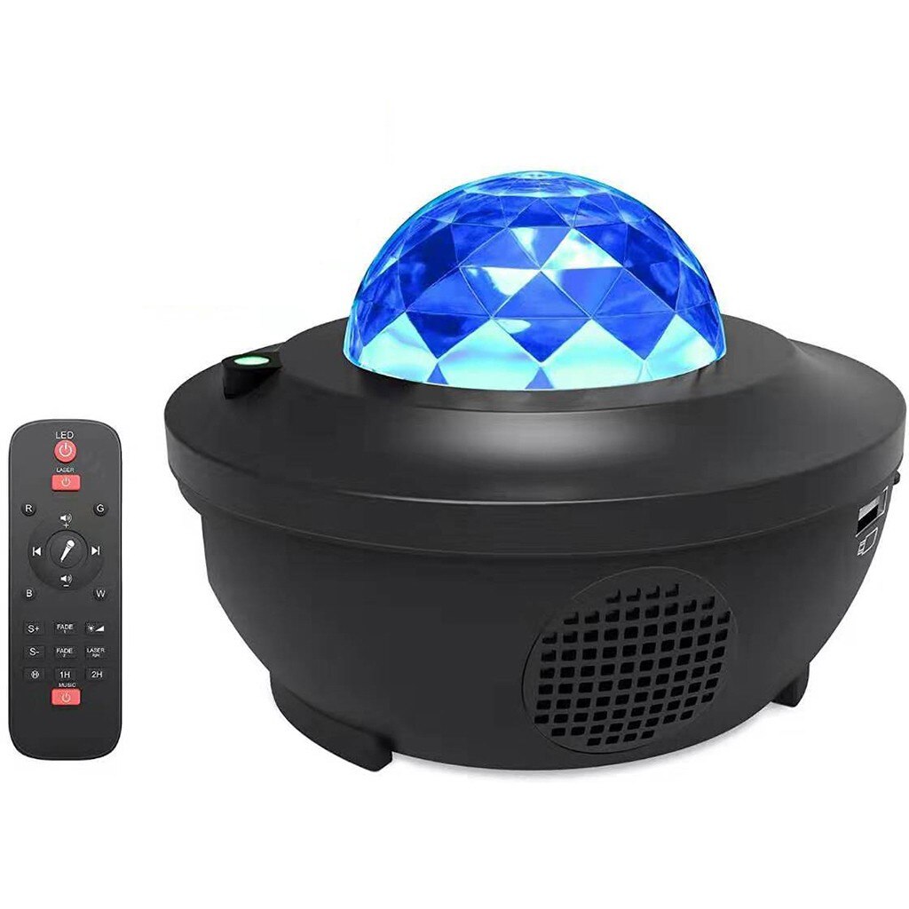 Kleurrijke Sterrenhemel Galaxy Projector Lamp Oceaan Golf Ster Licht Kamer Romantische Decor Led Nachtlampje Opladen Projectie # Yg: A